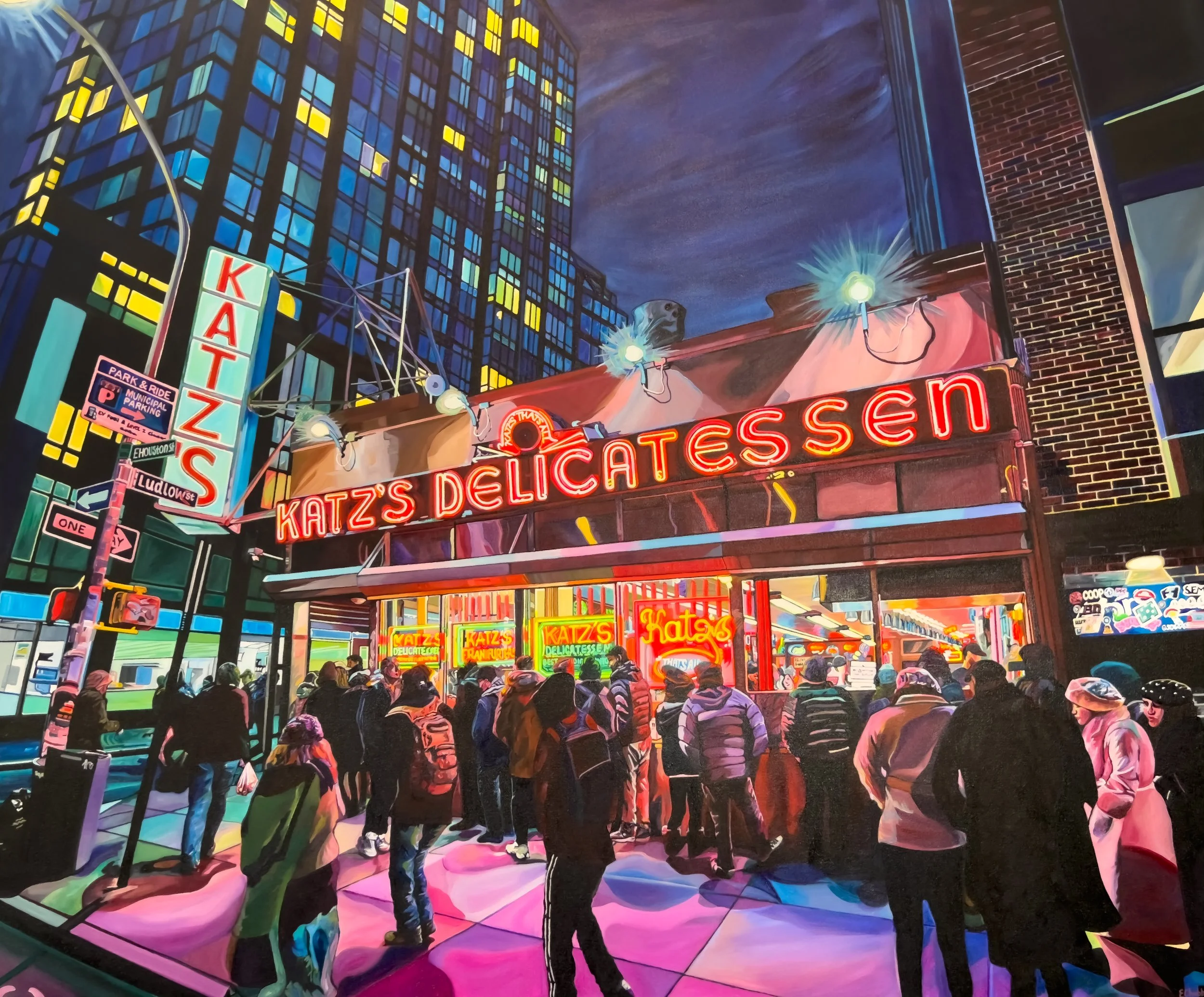 Katz's Limited Edition Acrylic Dibond Print — Emilia Chubb Art